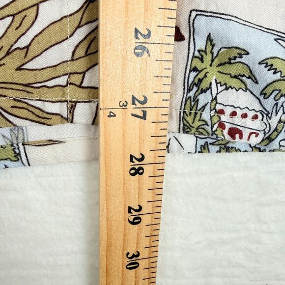 Linea Dome Shirt MensL Floral Hawaiian Button Up Short Sleeve Rayon Aloha Resort - Picture 7 of 7